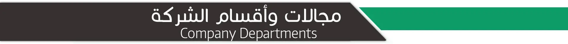 اقسام الشركة